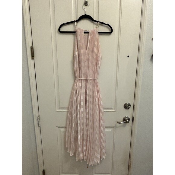 TED BAKER Women’s Sasski Pleated Maxi Dress Size 2 pink formal event gala - Picture 11 of 16